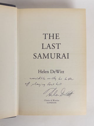 THE LAST SAMURAI [Signed]