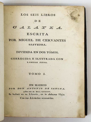 LOS SEIS LIBROS DE GALATEA [Two Volumes]