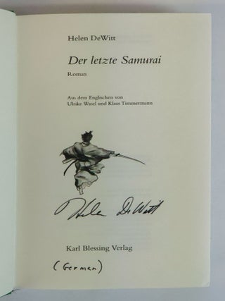 DER LETZTE SAMURAI [THE LAST SAMURAI] [Signed]