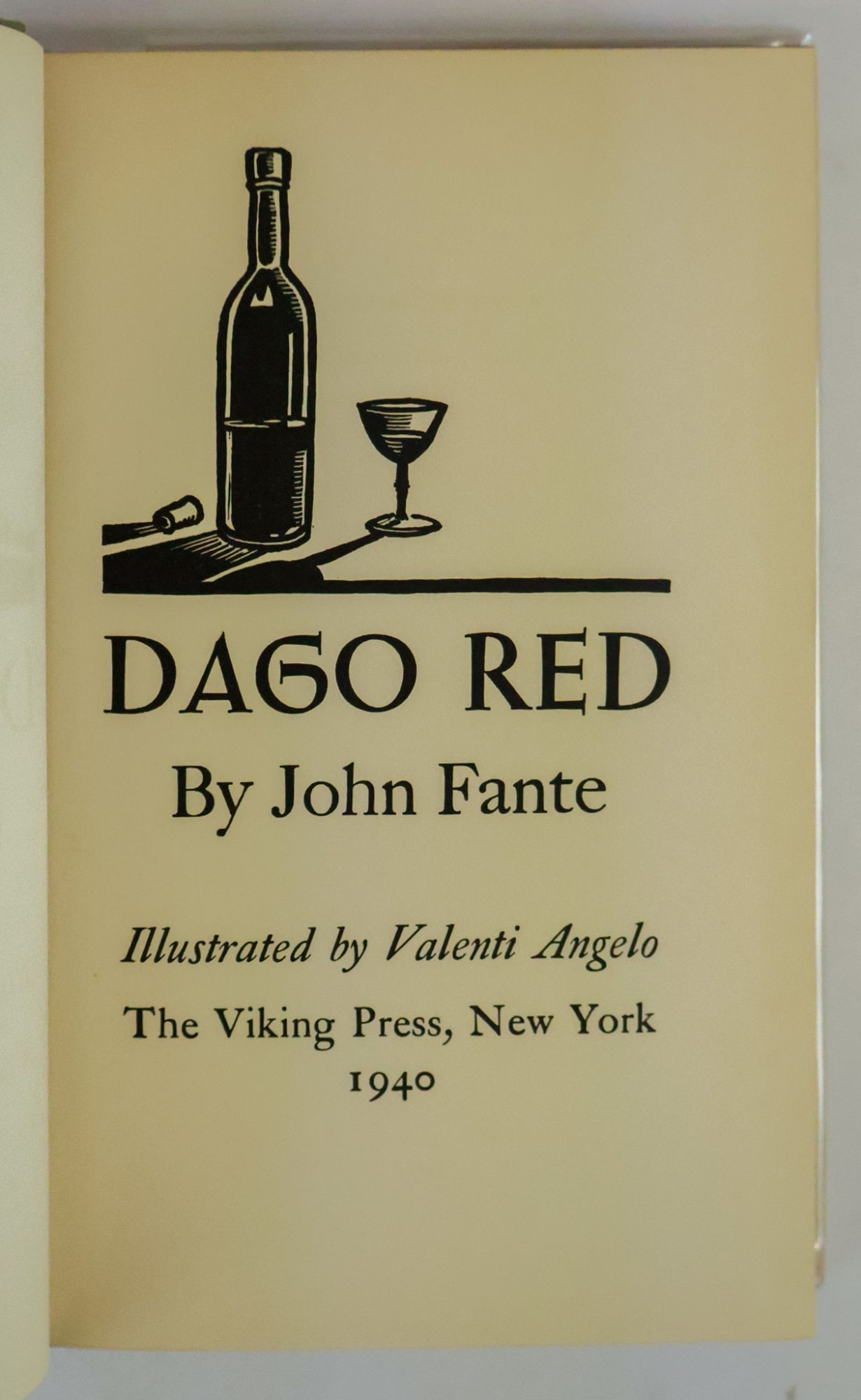 DAGO RED | John Fante | First Edition, First Printing