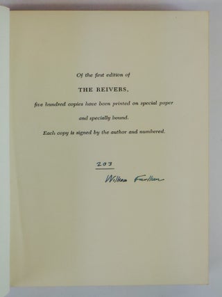 THE REIVERS [Signed]