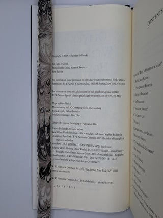 OLIVER WENDELL HOLMES [Signed]