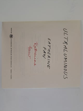 ULTRALUMINOUS [Signed]