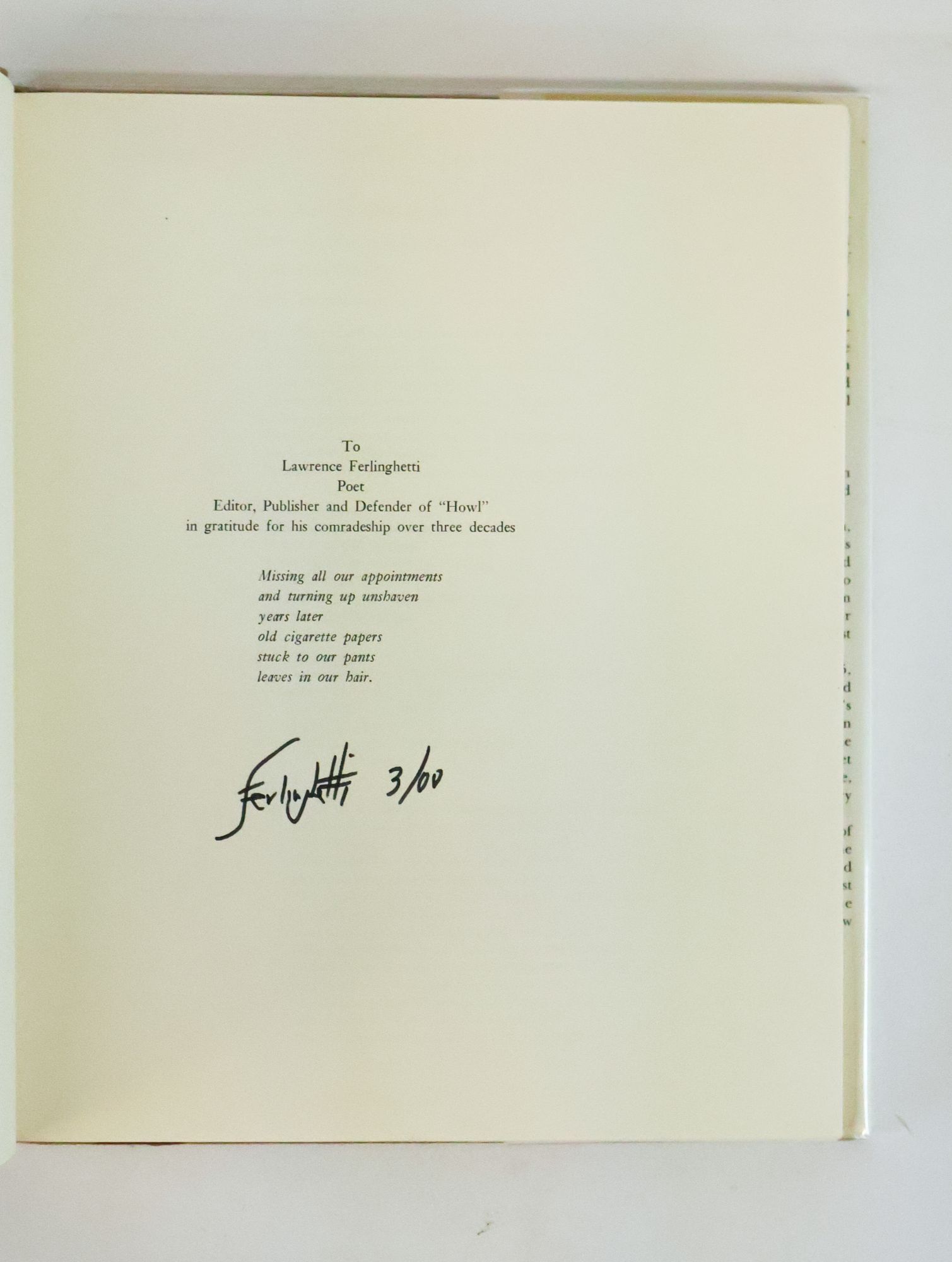 HOWL Signed | Allen Ginsberg | First Edition, First Printing