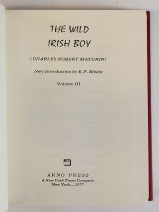 ARNO PRESS GOTHIC NOVEL SERIES: 20 BOOKS IN 55 VOLUMES