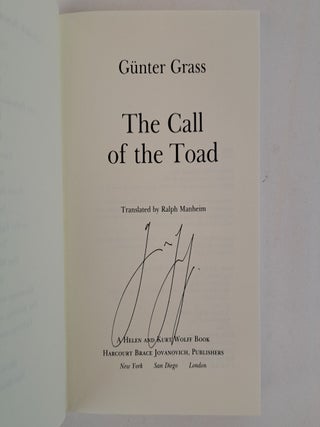 THE CALL OF THE TOAD [Signed]