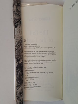 THE CALL OF THE TOAD [Signed]