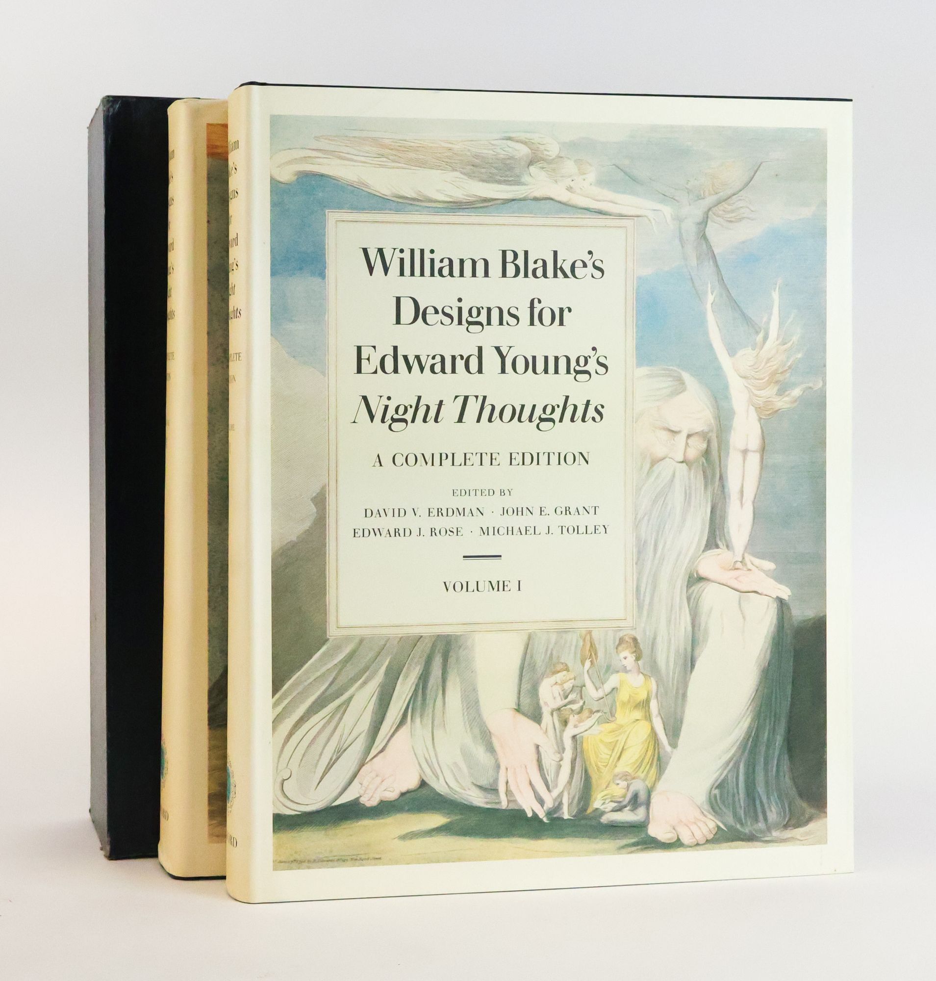 1389749 WILLIAM BLAKE'S DESIGNS FOR EDWARD YOUNG'S NIGHT THOUGHTS [Two Volumes]. William Blake, Edward Young, John E. Grant, Edward J. Rose, Michael J. Tolley.