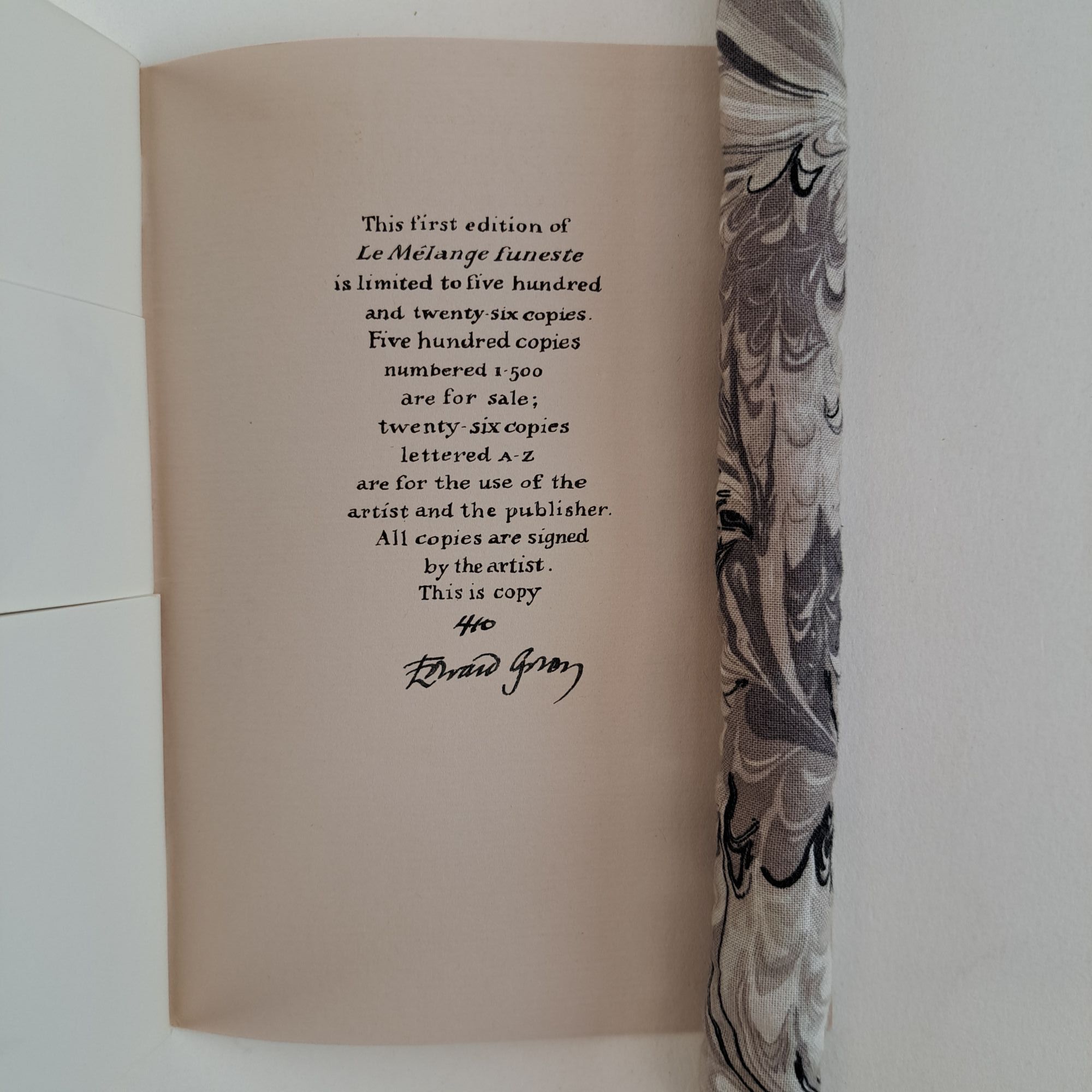 LE MELANGE FUNESTE Signed | Edward Gorey | First Edition, First