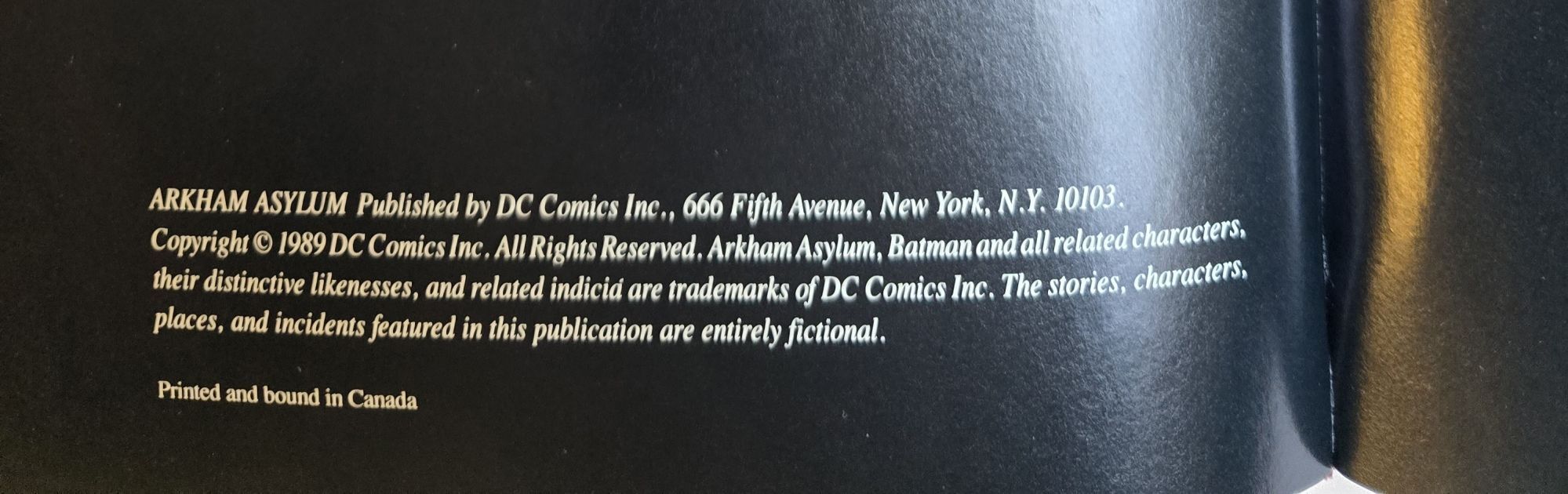 ARKHAM ASYLUM | Grant Morrison, Dave McKean | First Edition, First