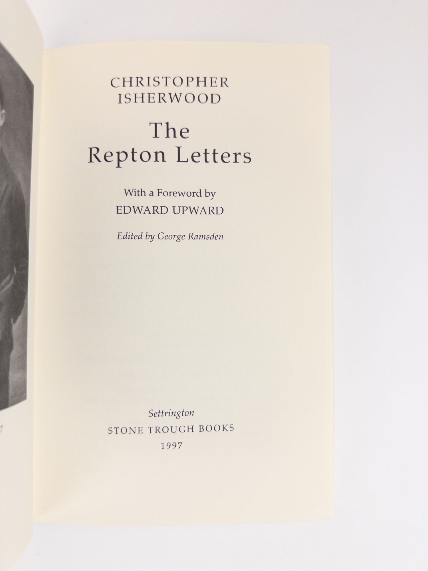 THE REPTON LETTERS | Christopher Isherwood, Edward Upward, George ...