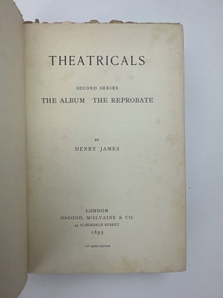 THEATRICALS, SECOND SERIES: THE ALBUM, THE REPROBATE