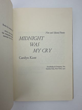 MIDNIGHT WAS MY CRY [Signed]