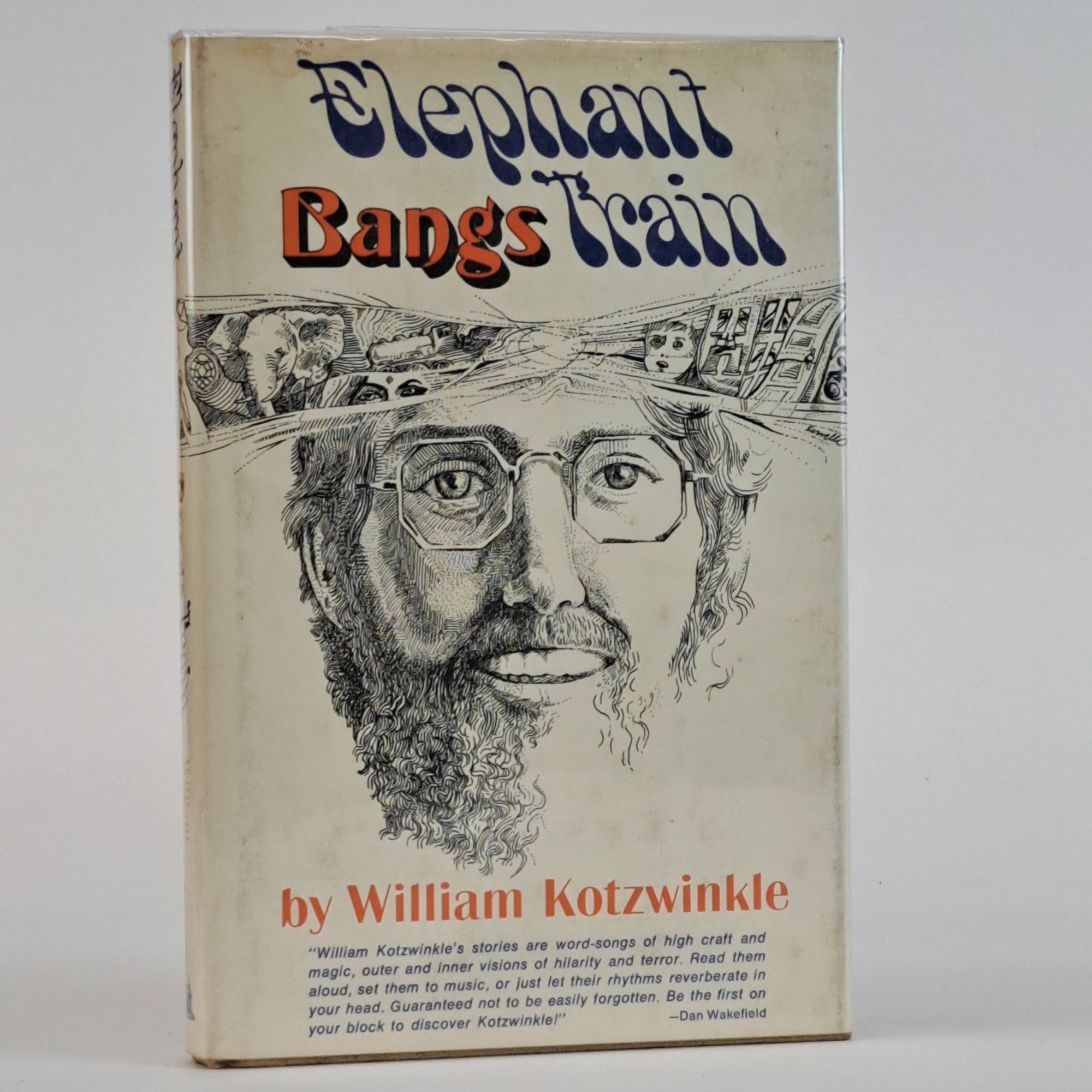 1391175 ELEPHANT BANGS TRAIN [Signed]. William Kotzwinkle.