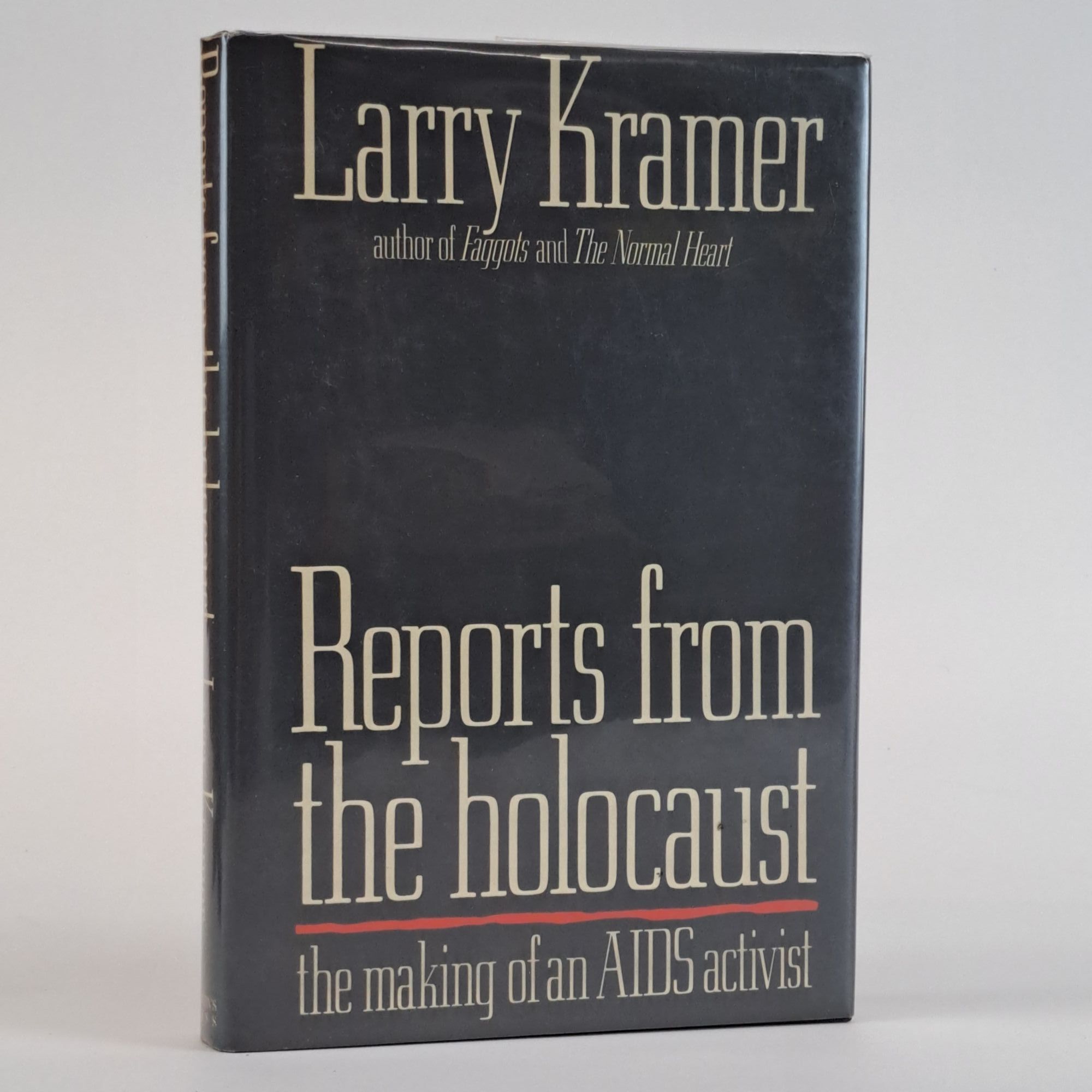 1391177 REPORTS FROM THE HOLOCAUST [Signed]. Larry Kramer.