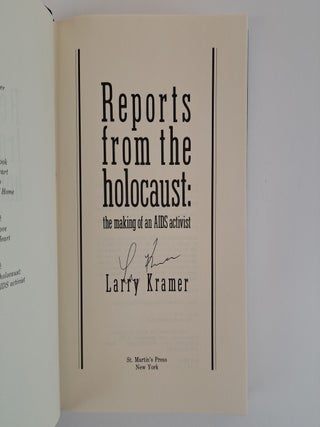 REPORTS FROM THE HOLOCAUST [Signed]