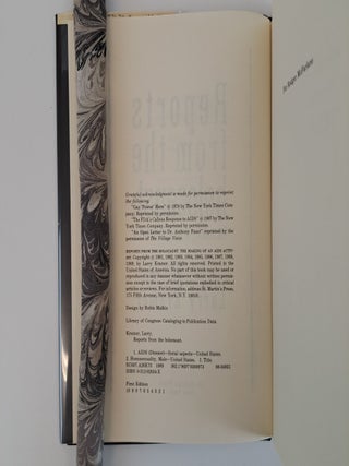 REPORTS FROM THE HOLOCAUST [Signed]