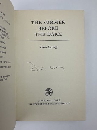 THE SUMMER BEFORE THE DARK [Signed]