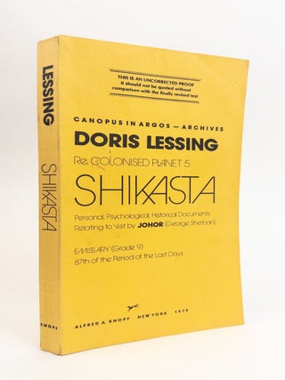1391304 RE: COLONISED PLANET 5, SHIKASTA [Signed]. Doris Lessing