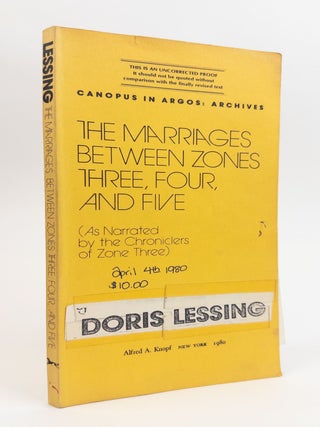 1391306 THE MARRIAGES BETWEEN ZONES THREE, FOUR, AND FIVE [Signed]. Doris Lessing