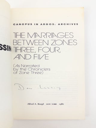 THE MARRIAGES BETWEEN ZONES THREE, FOUR, AND FIVE [Signed]