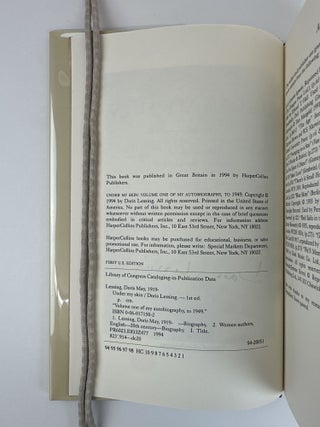 UNDER MY SKIN: VOLUME ONE OF MY AUTOBIOGRAPHY, TO 1949 [and] WALKING IN THE SHADE: 1949 TO 1962 [Two Volumes]
