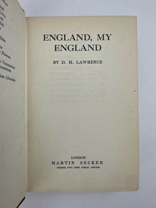 ENGLAND, MY ENGLAND