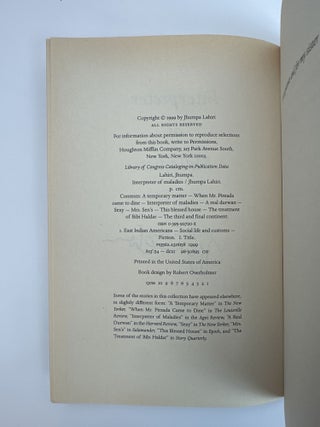 INTERPRETER OF MALADIES [Signed]