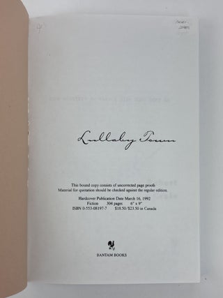 LULLABY TOWN [Signed]