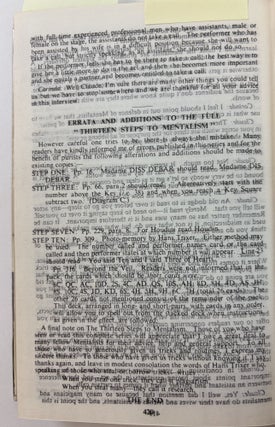 THIRTEEN STEPS TO MENTALISM