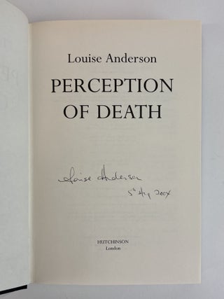 PERCEPTION OF DEATH [Signed]