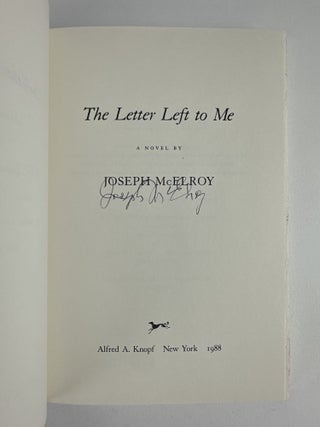 THE LETTER LEFT TO ME [Signed]