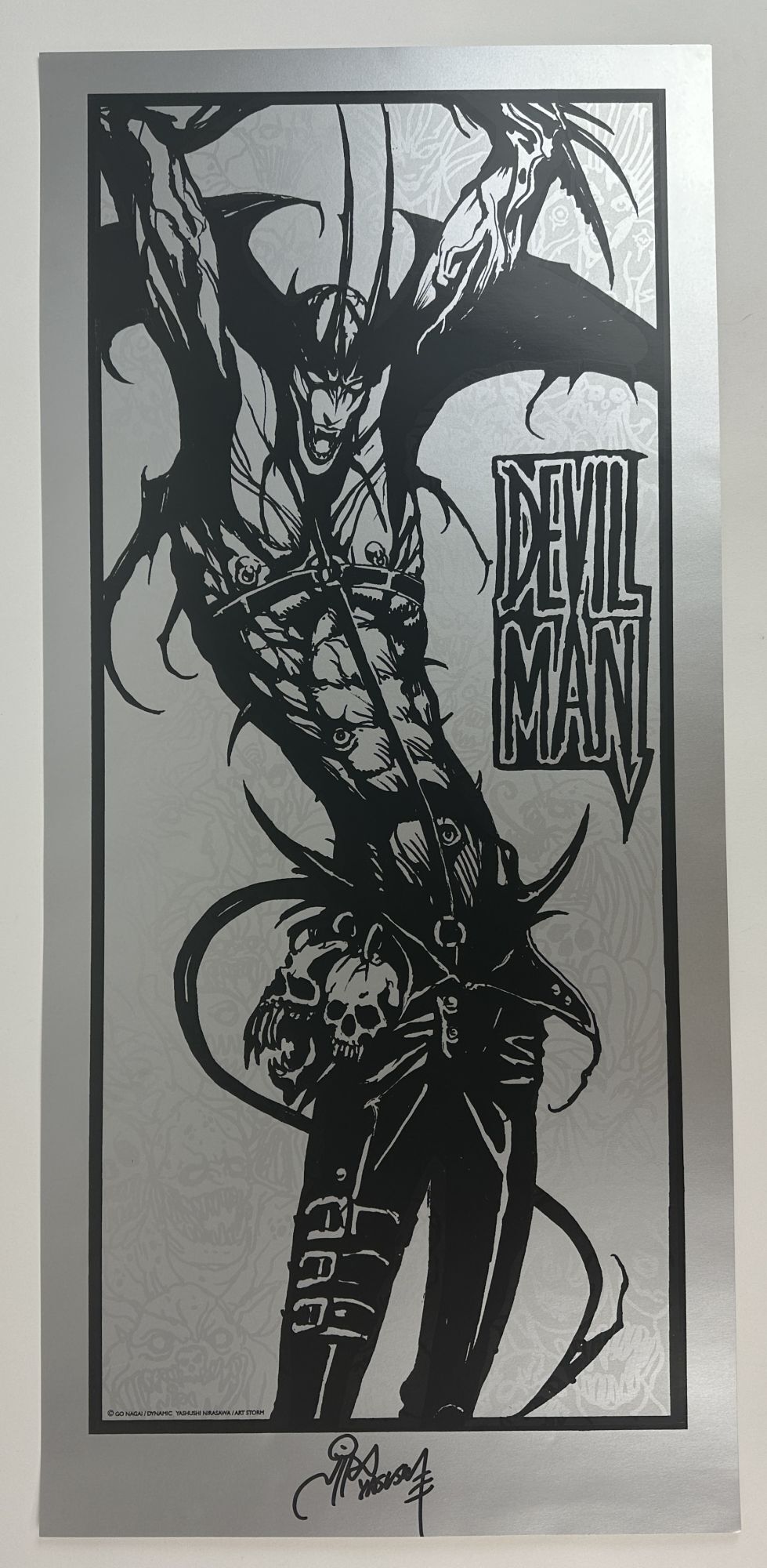ORIGINAL DEVIL MAN ART PRINT Signed | Yashushi Nirasawa