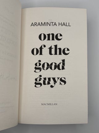 ONE OF THE GOOD GUYS [Signed]