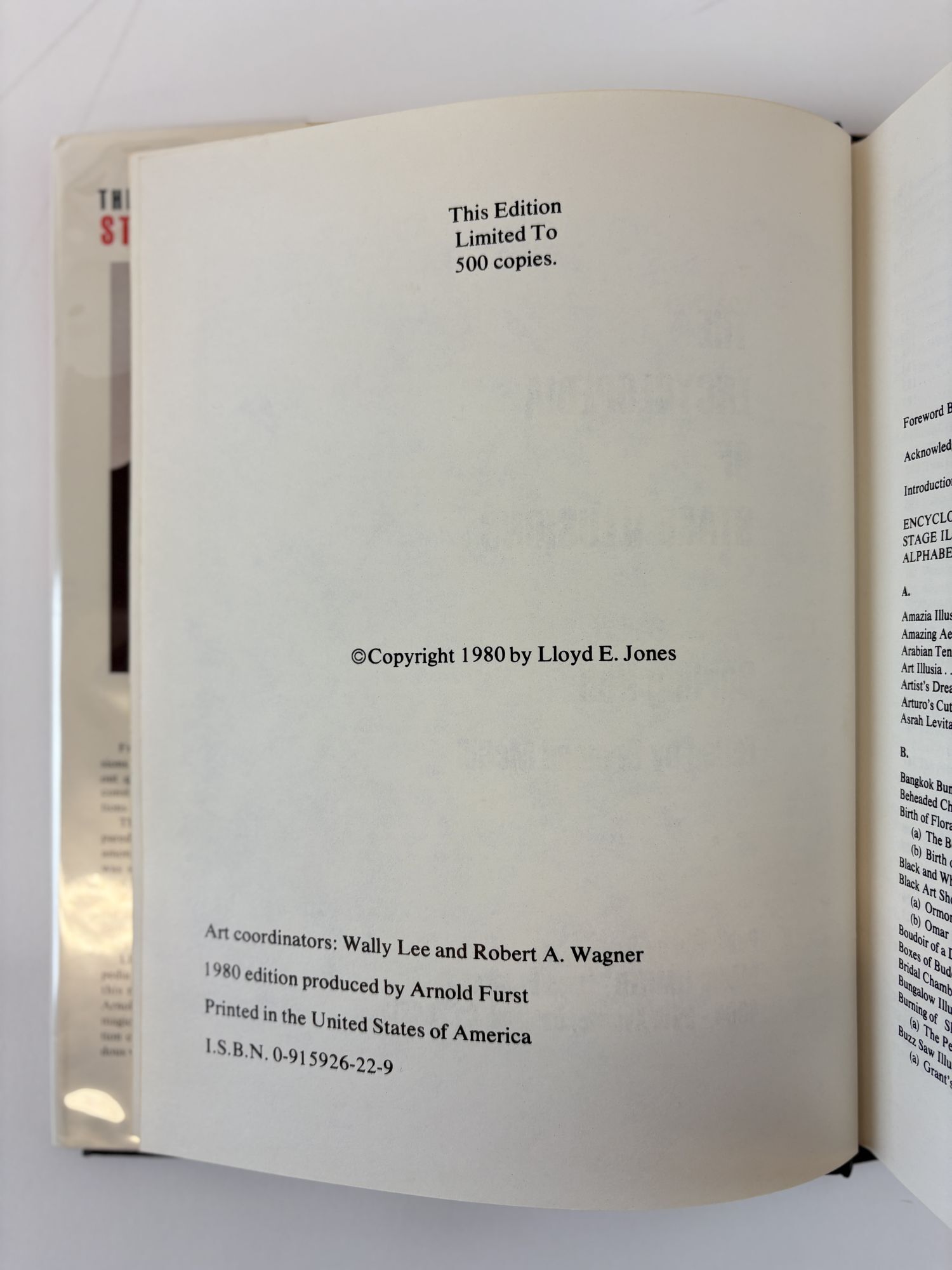 THE ENCYCLOPEDIA OF STAGE ILLUSIONS | Burling Hull | First Edition 