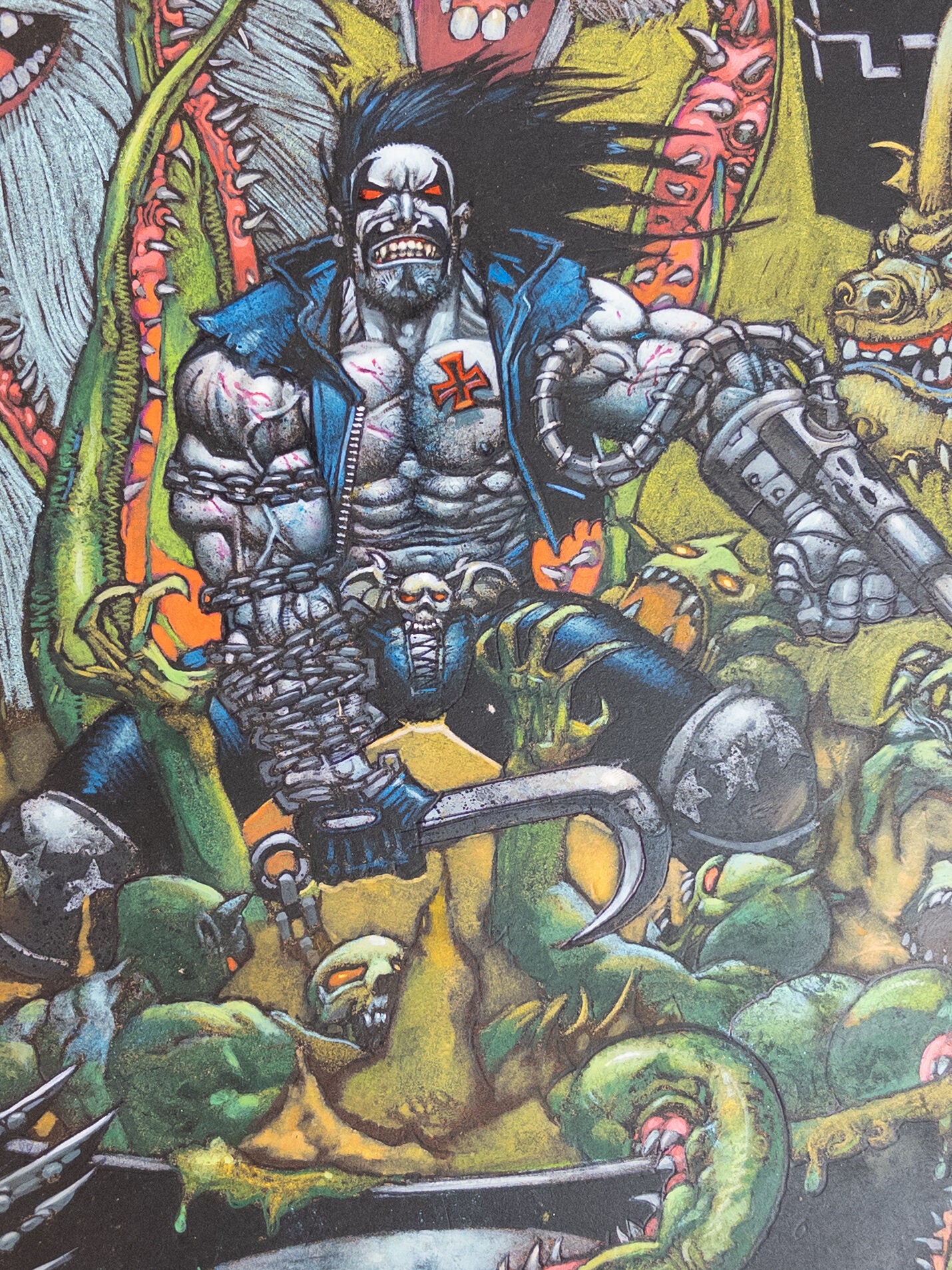 ORIGINAL LOBO VIDEOGAME COVER ART Signed | Simon Bisley