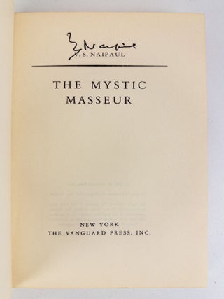 THE MYSTIC MASSEUR [Signed]