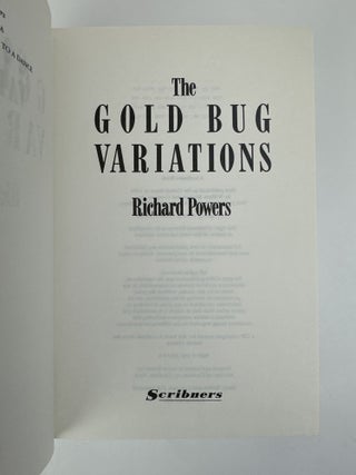 THE GOLD BUG VARIATIONS [With Signed Bookplate]