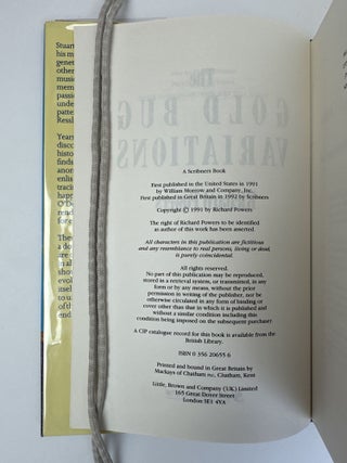 THE GOLD BUG VARIATIONS [With Signed Bookplate]