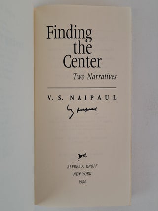 FINDING THE CENTER [Signed]