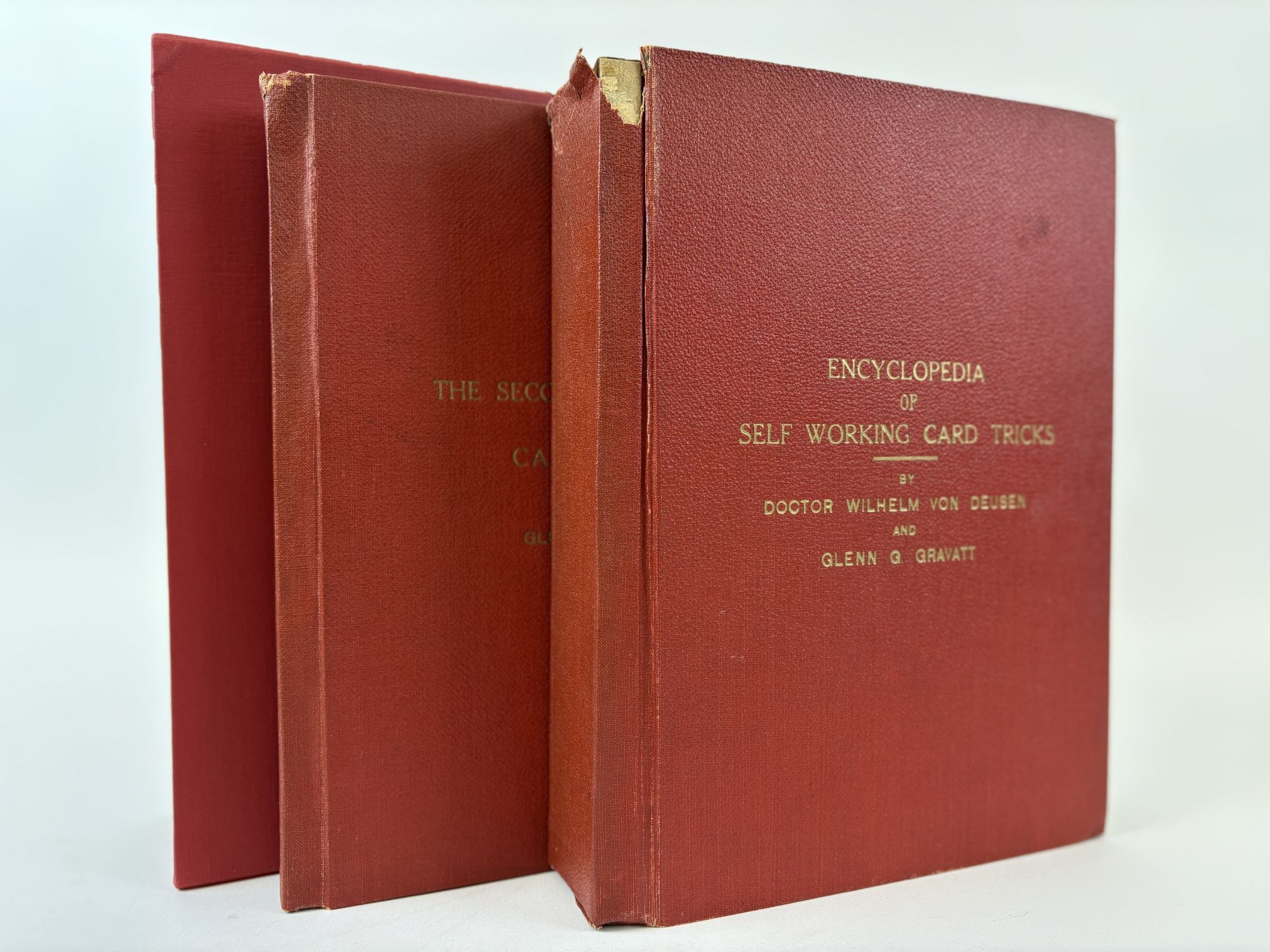 1392660 ENCYCLOPEDIA OF SELF WORKING CARD TRICKS [and] THE SECOND ENCYCLOPEDIA OF CARD TRICKS [Two Volumes]. Glenn G. Gravatt, Dr. Wilhelm von Deusen.