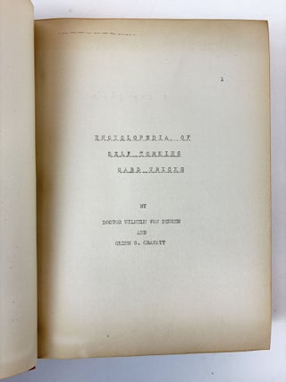ENCYCLOPEDIA OF SELF WORKING CARD TRICKS [and] THE SECOND ENCYCLOPEDIA OF CARD TRICKS [Two Volumes]