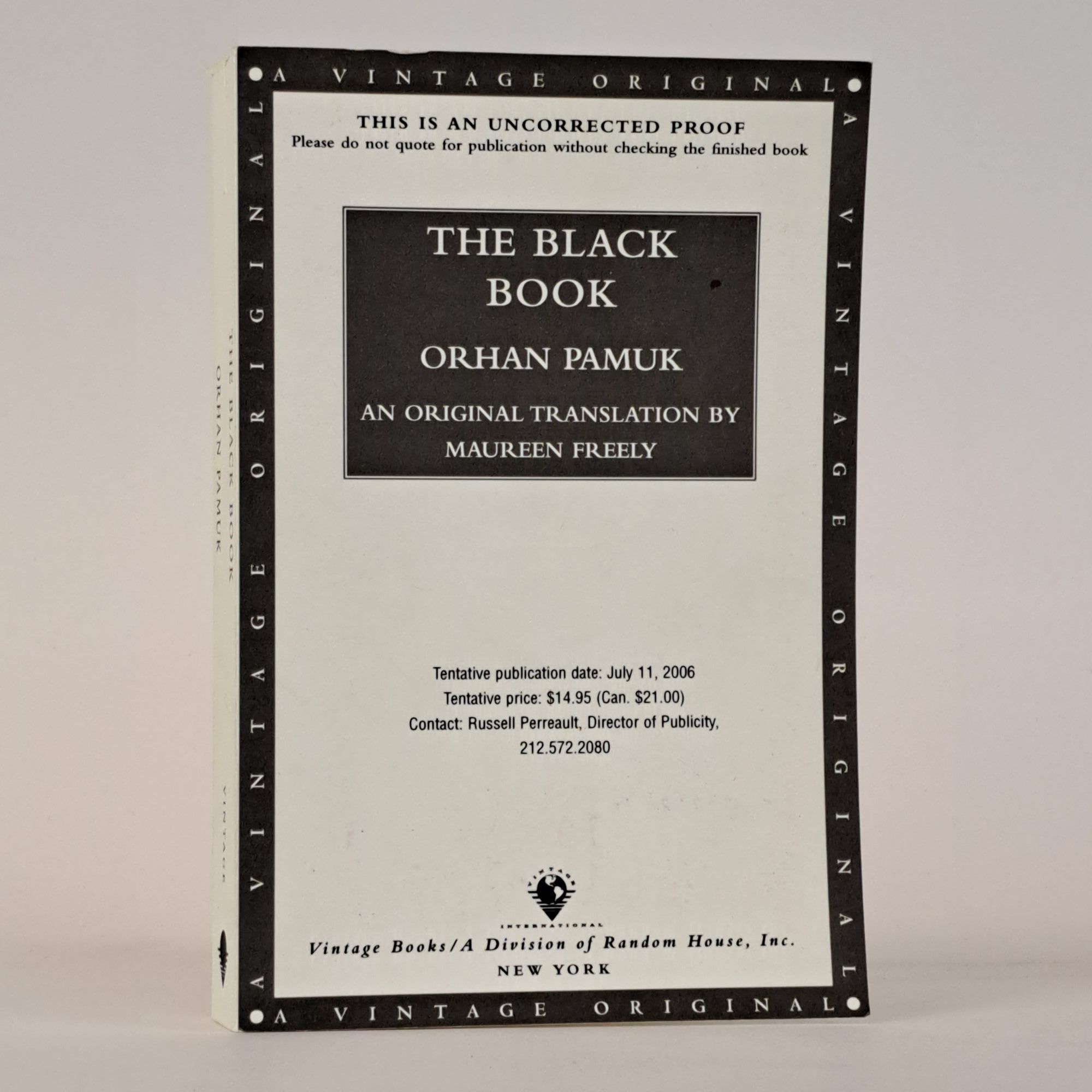 1392827 THE BLACK BOOK [Signed]. Orhan Pamuk, Maureen Freely.