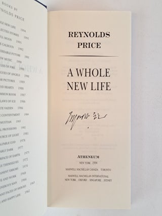 A WHOLE NEW LIFE: AN ILLNESS AND A HEALING [Signed]