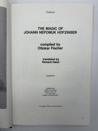 THE MAGIC OF J.N. HOFZINSER