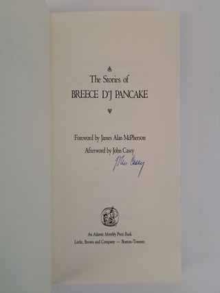 THE STORIES OF BREECE D'J PANCAKE [Signed by John Casey]