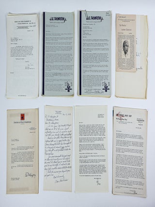 CORRESPONDENCE ARCHIVE OF MAGICIAN AND AUTHOR J. G. THOMPSON