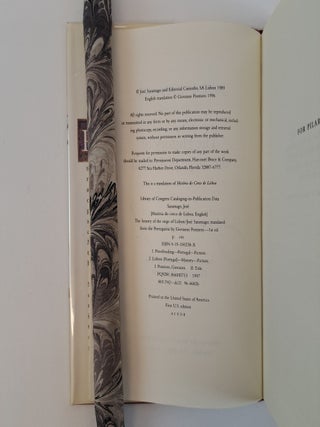 THE HISTORY OF THE SIEGE OF LISBON [Signed]