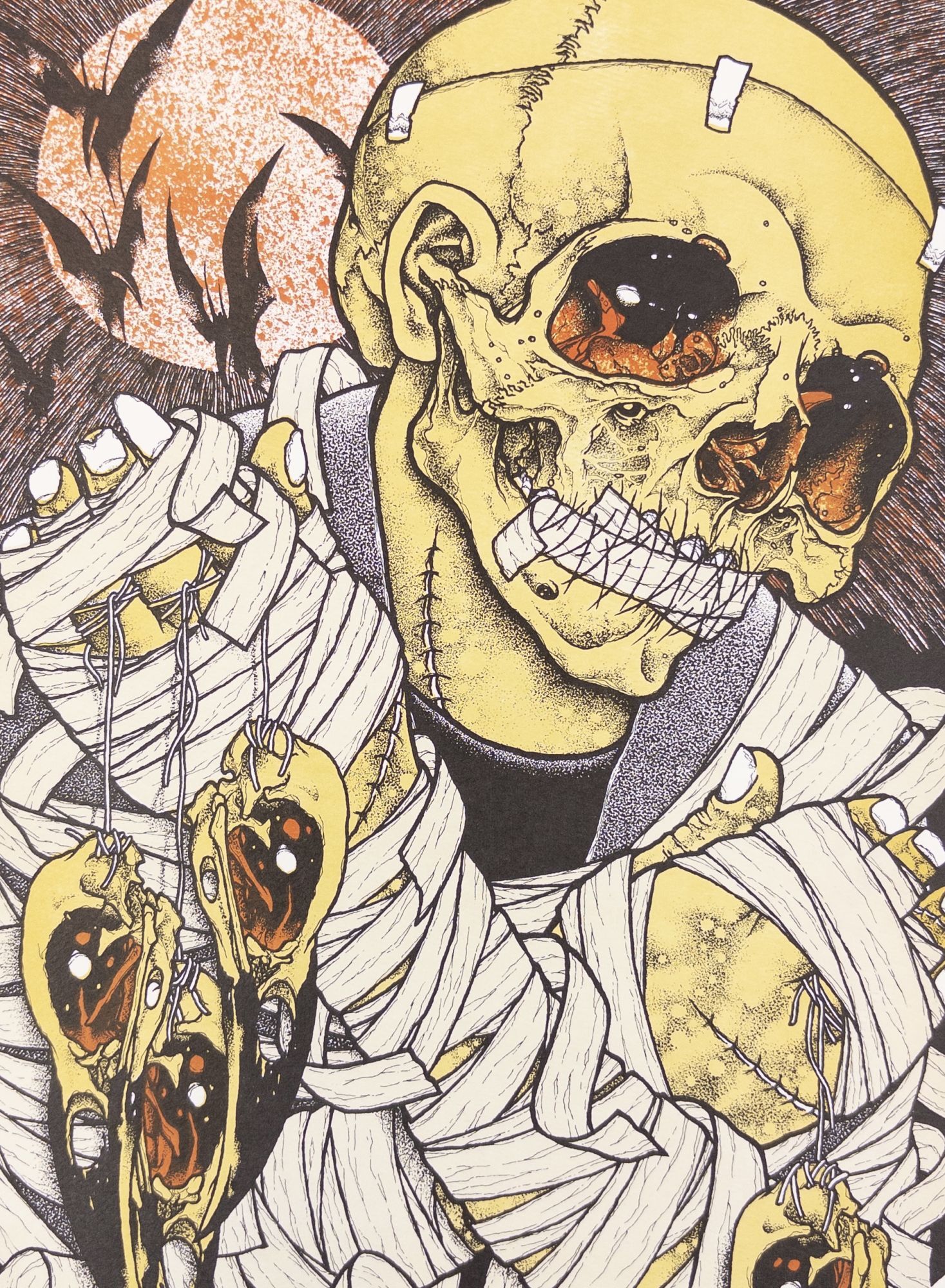 ORIGINAL BIRDCATCHER ART PRINT Signed | Brian Schroeder, Pushead