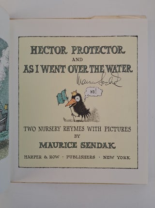 HECTOR PROTECTOR AND AS I WENT OVER THE WATER [Signed]